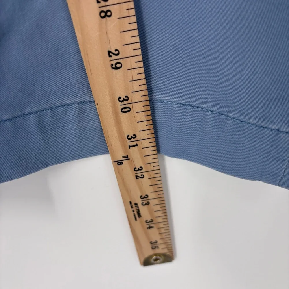 Polo Ralph Lauren Chino Pants Mens 35x32 Blue Twill Stretch Straight Fit Preppy